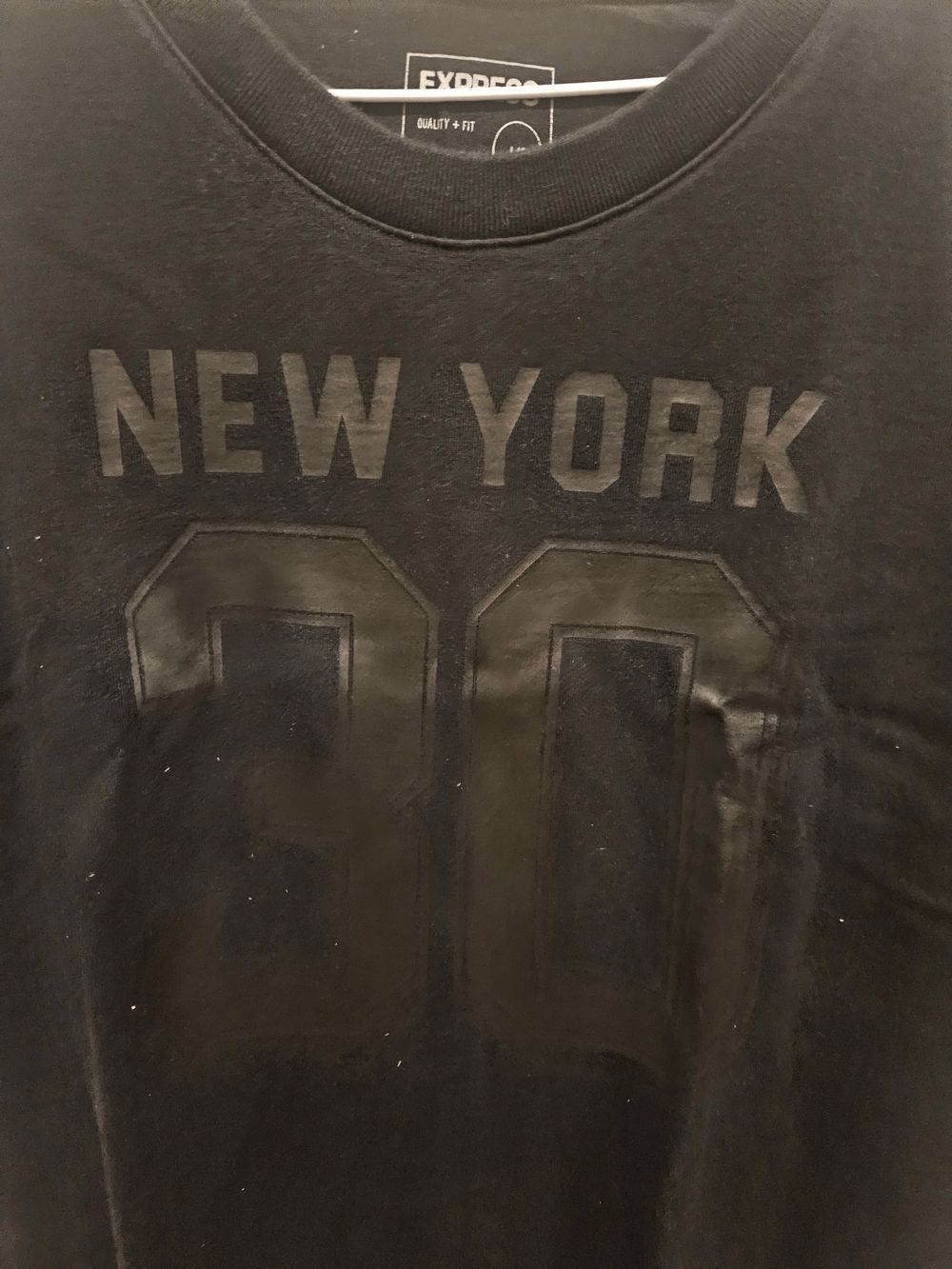 Express Black New York '30' Short Sleeve Tee